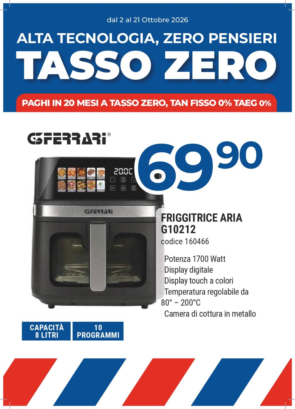 FRIGGITRICE AD ARIA FERRARI G10212